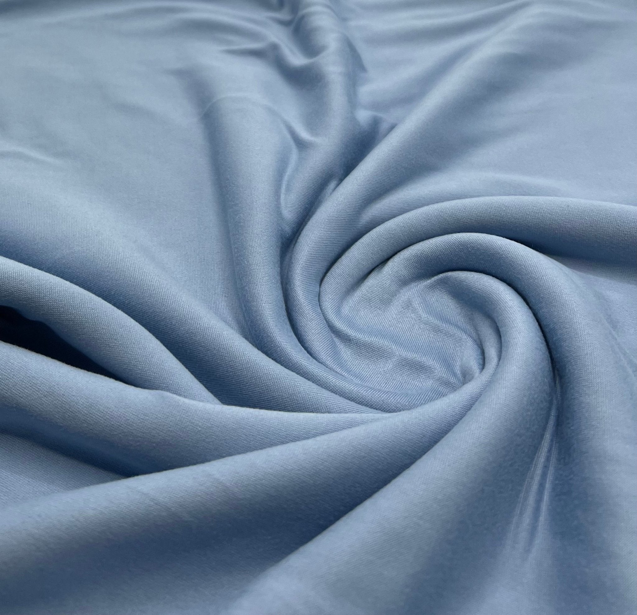 Sky Blue Plain Super Soft Bogota 4 Way Stretch Fabric - T9 Fabrics